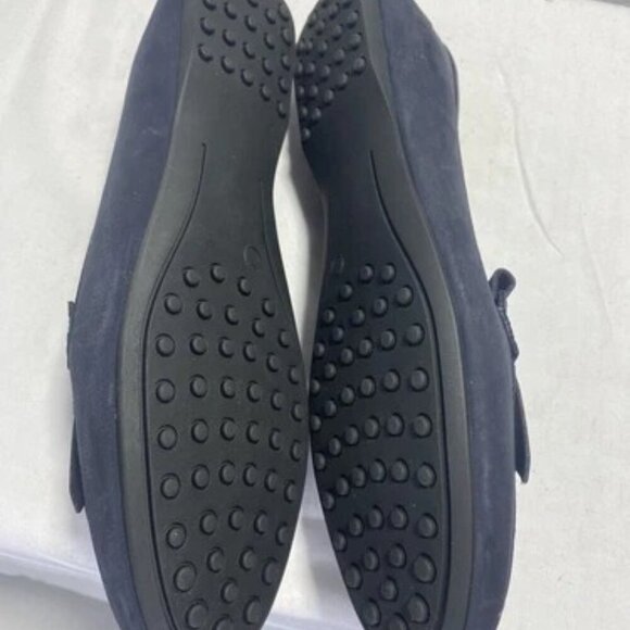 NEW AMALFI By Rangoni Dannola Kiltie Penny Womens Size 10 Navy Slip On Loafer - Picture 3 of 6